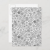 Floral Doodle Postkarte (Vorne/Hinten)