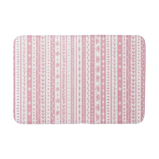 Floral doodstreifen badematte (Vorderseite)