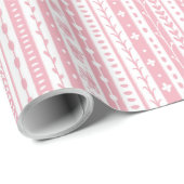 Floral doodstreifen geschenkpapier (Rolleneckpunkt)