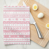 Floral doodstreifen geschirrtuch (Viertel Falte)