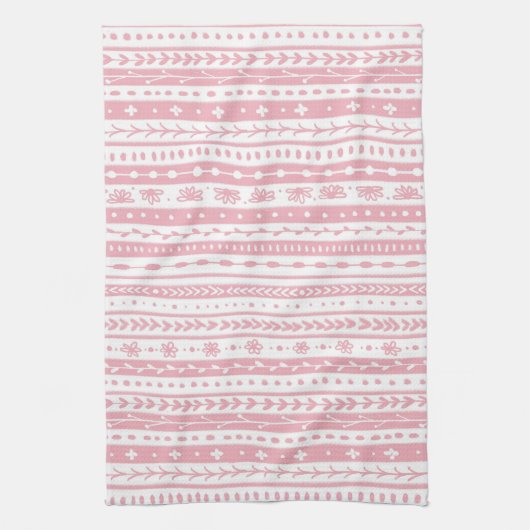 Floral doodstreifen geschirrtuch (Vertikal)