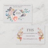 Floral - Doppelseitige Visitenkarte (Vorne/Hinten)