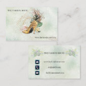 Floral - Doppelseitige Visitenkarten Visitenkarte (Vorne/Hinten)