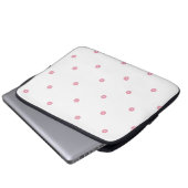 Floral Dot - Cherry Blossom Electronics Bag Laptopschutzhülle (Vorne Knopf)