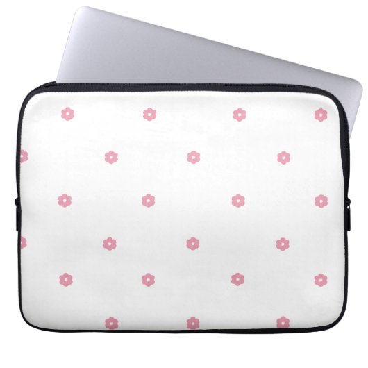 Floral Dot - Cherry Blossom Electronics Bag Laptopschutzhülle (Vorderseite)
