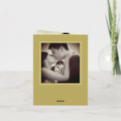 Floral Double Happiness Chinesisch Hochzeit 4 Foto Dankeskarte (Rückseite)