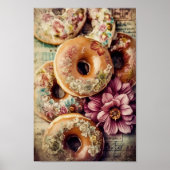 Floral Doughnut Poster (Vorne)