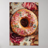 Floral Doughnut Poster (Vorne)