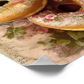 Floral Doughnut Poster (Ecke)