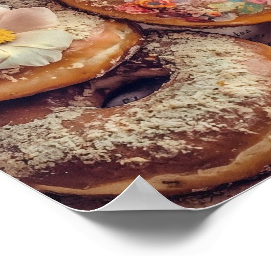 Floral Doughnut Poster (Ecke)