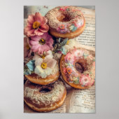 Floral Doughnut Poster (Vorne)