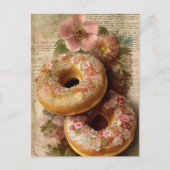 Floral Doughnut Postkarte (Vorderseite)