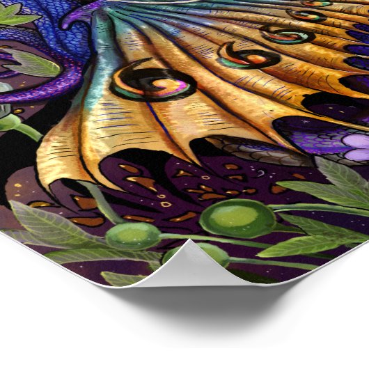 Floral Dragon Poster (Ecke)