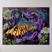 Floral Dragon Poster (Vorne)