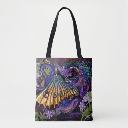 Floral Dragon Tasche (Vorderseite)