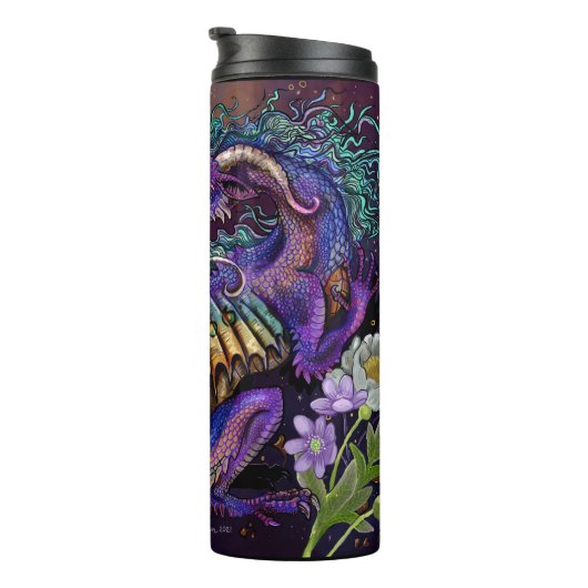 Floral Dragon Thermosbecher (Nach rechts gedreht)
