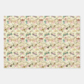 Floral Dragonflies Geschenkpapier Set (Vorderseite 3)