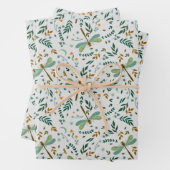 Floral Dragonfly Ferns Blätter Pattern Geschenk (Beispiel)