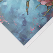 Floral Dragonfly Pastel Ethereal Whimsical Seidenpapier (Ausschnitt)