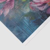 Floral Dragonfly Pastel Ethereal Whimsical Seidenpapier (Ausschnitt)