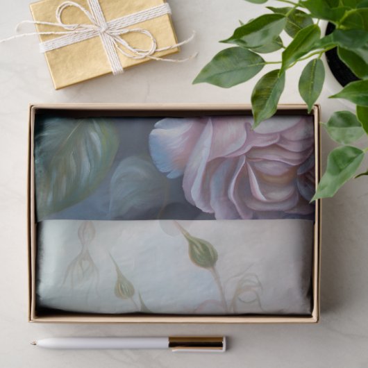 Floral Dragonfly Pastel Ethereal Whimsical Seidenpapier (Geschenk)