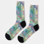 Floral Dragonfly Socken (Linkes Detail)