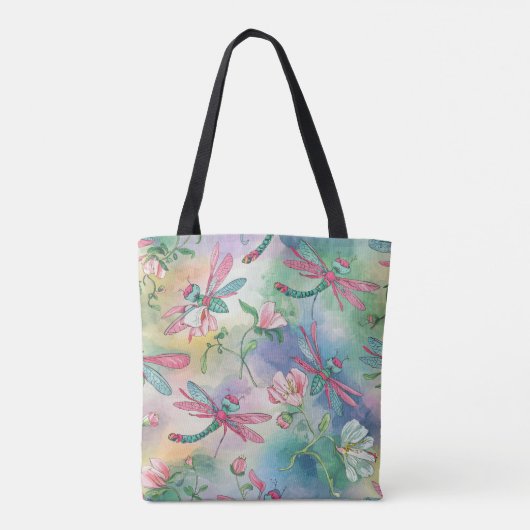 Floral Dragonfly Tasche (Rückseite)