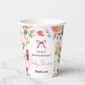 Floral Dream Baby Shower Pappbecher (Vorderseite)
