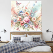 Floral Dream Leinwanddruck (Insitu (Schlafzimmer))
