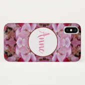 Floral Dream Monogram iPhone Case (Rückseite (Horizontal))