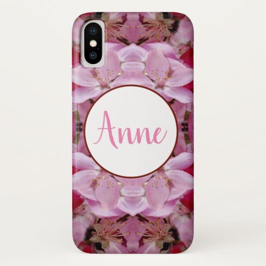 Floral Dream Monogram iPhone Case (Rückseite)