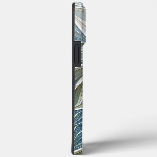 Floral Dream Muster Abstraktes Blue Khaki Fraktal Case-Mate iPhone Hülle (Rückseite / Rechts)