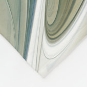 Floral Dream Muster Abstraktes Blue Khaki Fraktal Fleecedecke (Ecke)