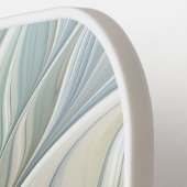 Floral Dream Muster Abstraktes Blue Khaki Fraktal Pickleball Schläger (Linke Seite)