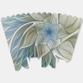 Floral Dream Pattern Abstract Blue Khaki Fractal Geschenkschachtel (Ungeklappt)