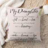 Floral Dream Throw Kissen für Ihre Tochter (Decke)