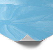 Floral Dreamscape Peach, Orange, Rot, Rosa, Blau Poster (Ecke)