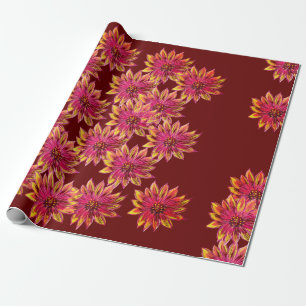 Floral DreM Blume dIGITAL zeichnend Geschenkpapier