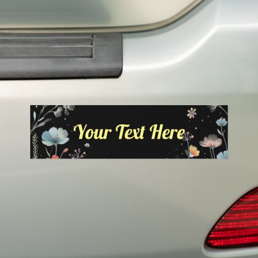 Floral Drive: Anpassbar Autoaufkleber (Auf Auto)
