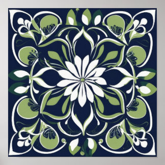 Floral - Druck, Hochwertiges Poster-Papier (Matt) Poster