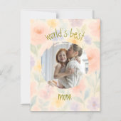 Floral dünne Magnetkarte für den Muttertag Magneteinladung (Vorderseite)