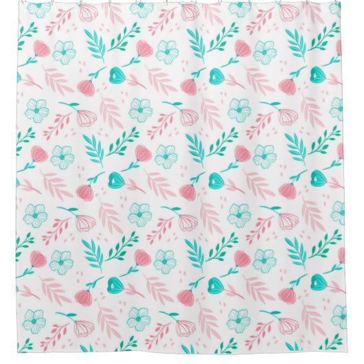 floral duschvorhang (Vorderseite)