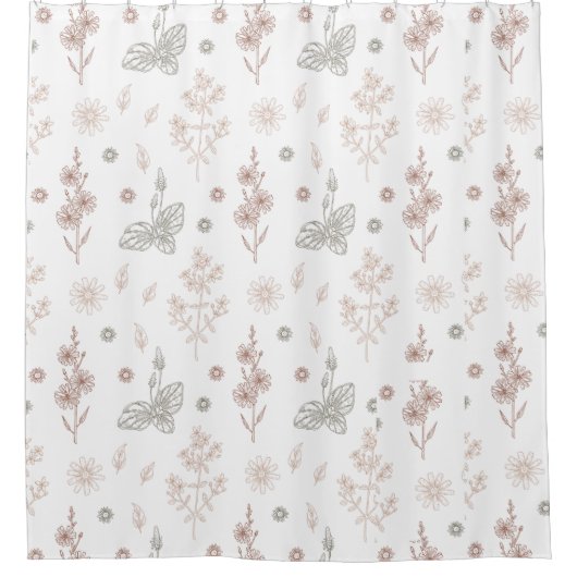 floral duschvorhang (Vorderseite)