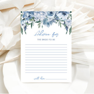 Floral Dusty Blue Advice für die Braut