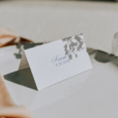 Floral Dusty Blue Boho Botanical Unique Wedding Tischnummer