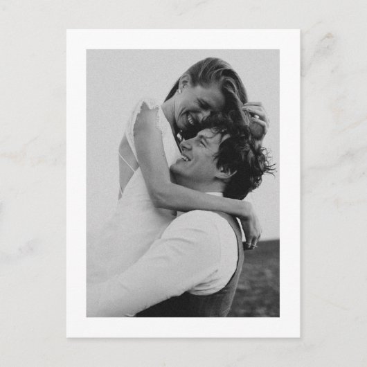 Floral Dusty Blue Hydrangea Wedding Vielen Dank Postkarte (Vorderseite)