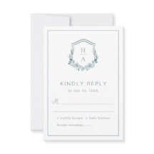 Floral Dusty Blue Wedding