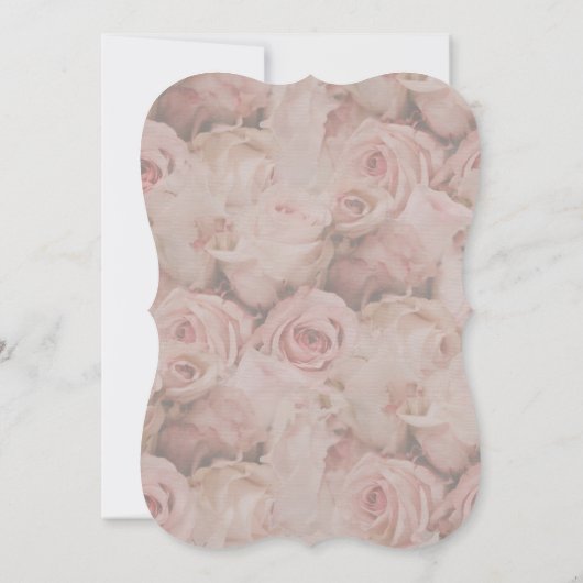 Floral Dusty Rose Bee Gold Glitzer Brautparty Einladung (Rückseite)