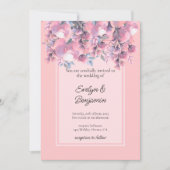 Floral Dusty Rose Einladung (Vorderseite)