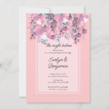 Floral Dusty Rose Probe Abendessen